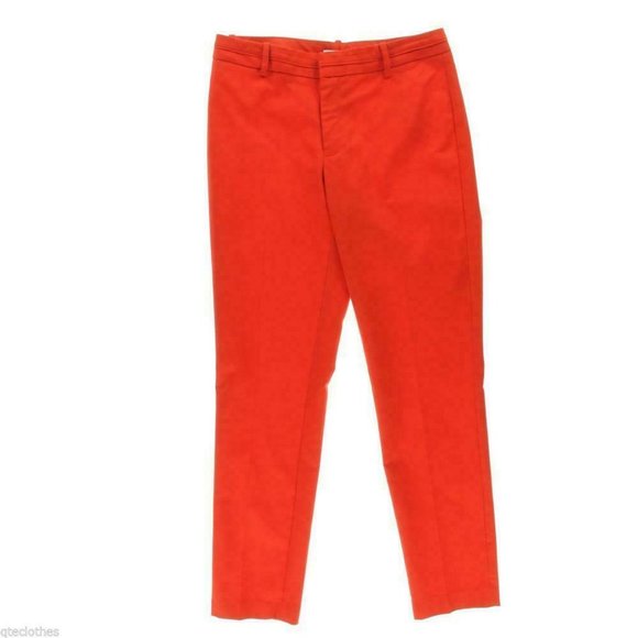 🎉 CALVIN KLEIN 🎉 Red Stretch Skinny Ankle Pants 6P - Picture 2 of 5